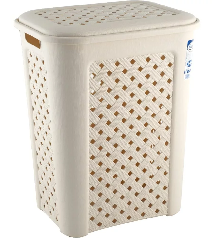 PORTABIANCHERIA "ARIANNA" IN RESINA BEIGE, 50 LITRI